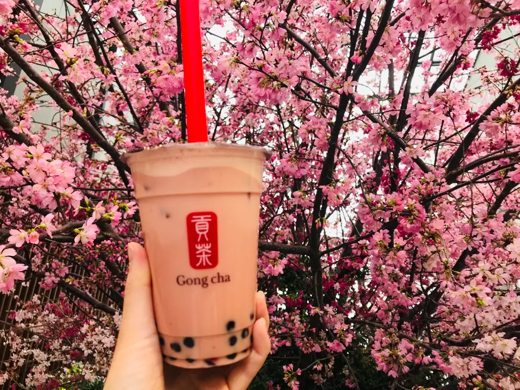 【Gong Cha】タピオカドリンクも春仕様♪《苺×ミルクティー×タピオカ》の最強コラボ♡_3