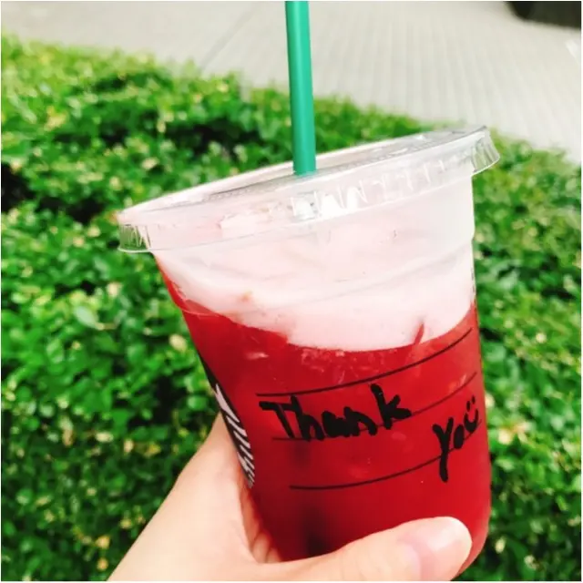 【スタバ派?】飲み比べてみました!話題のスイカドリンク♡【タリーズ派?】_2