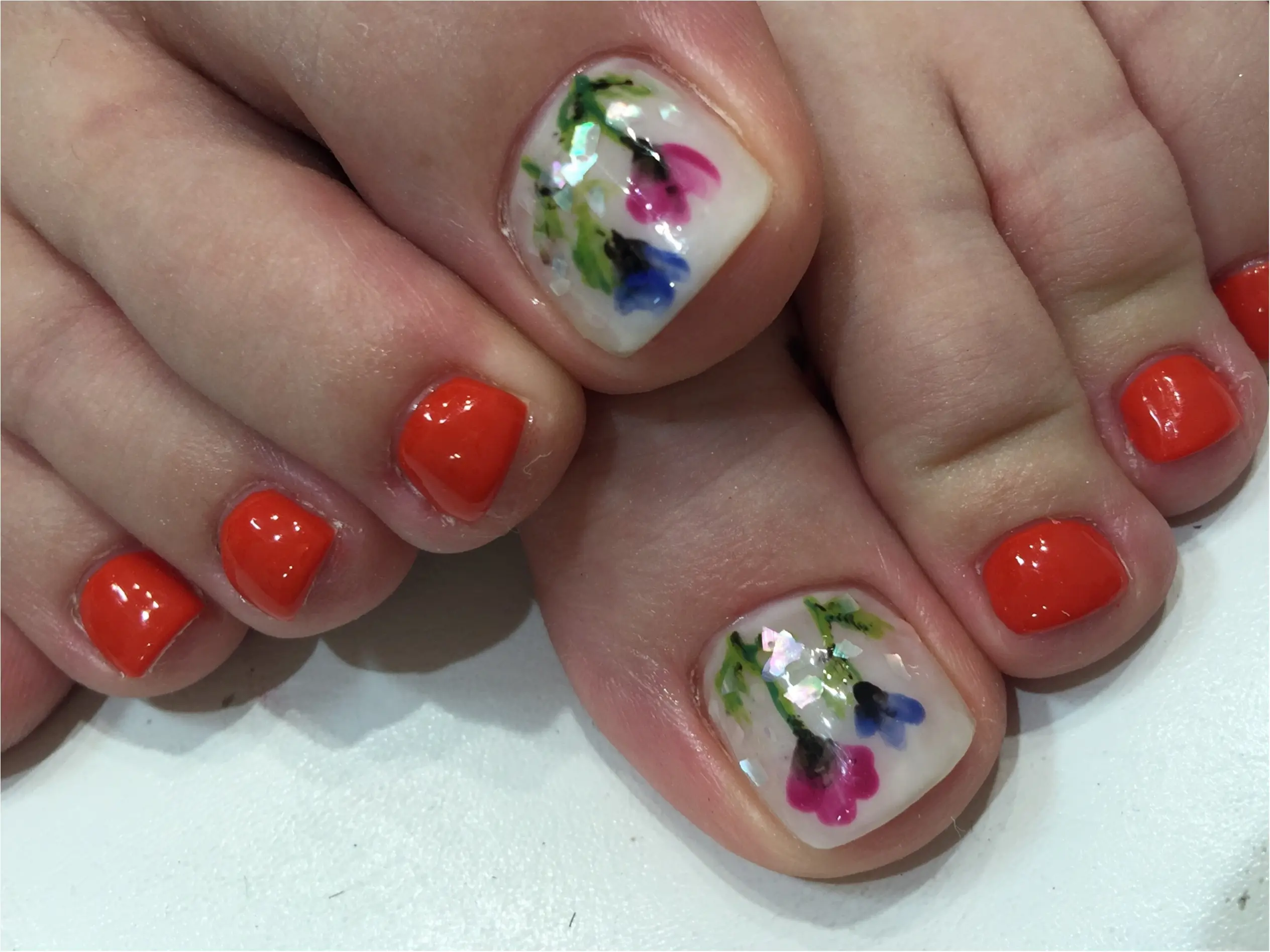 私の夏ネイル=FLOWER ART NAIL❁hiiko_3