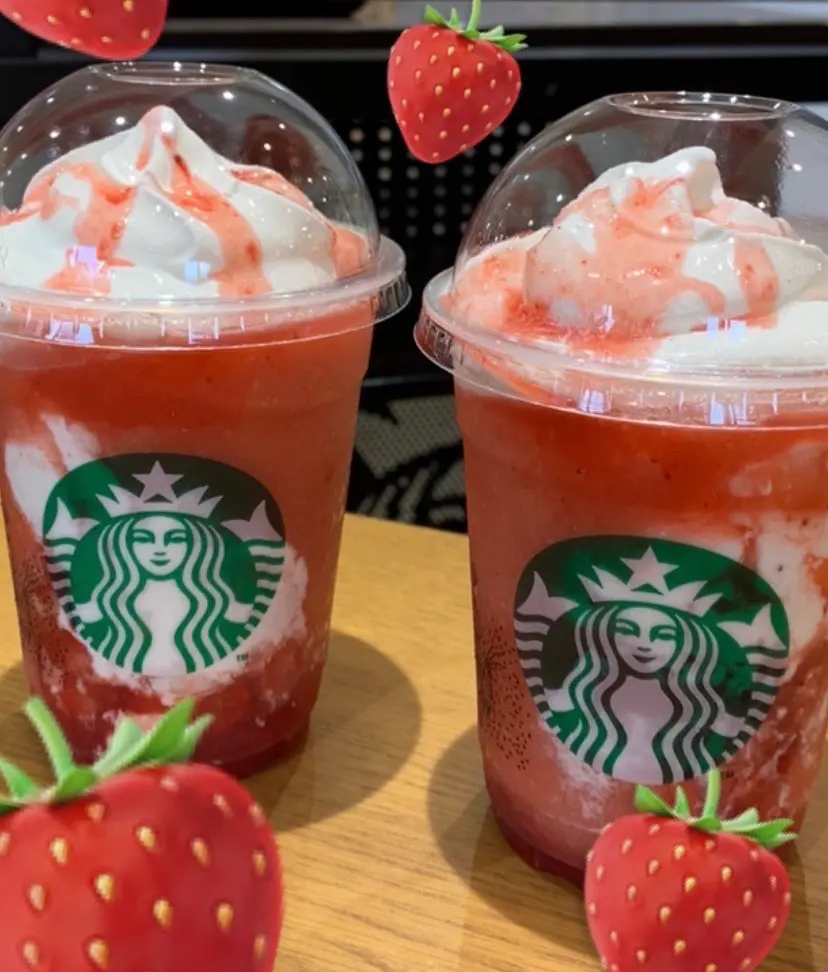 【スタバ新作】今話題のゴロッとイチゴフラペチーノを飲んでみた_2