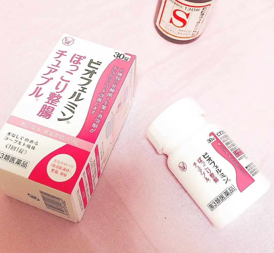【ぽっこりおなかの解消に】ビオフェルミンぽっこり整腸チュアブル【お腹の膨満感の救世主】_1