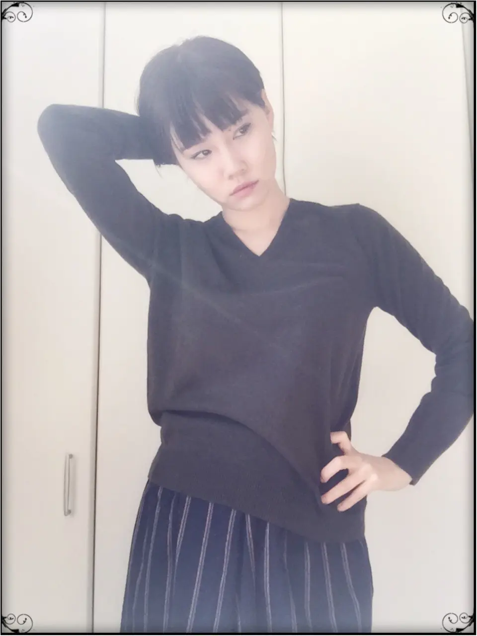 …ஐ 【ユニクロカシミヤVネックセーター】イロチ買いマストの100%カシミヤ素材♥️ふんわり軽くて温かい肌ざわりをこの値段で買えるのはユニクロだけ‼︎ ஐ¨_6