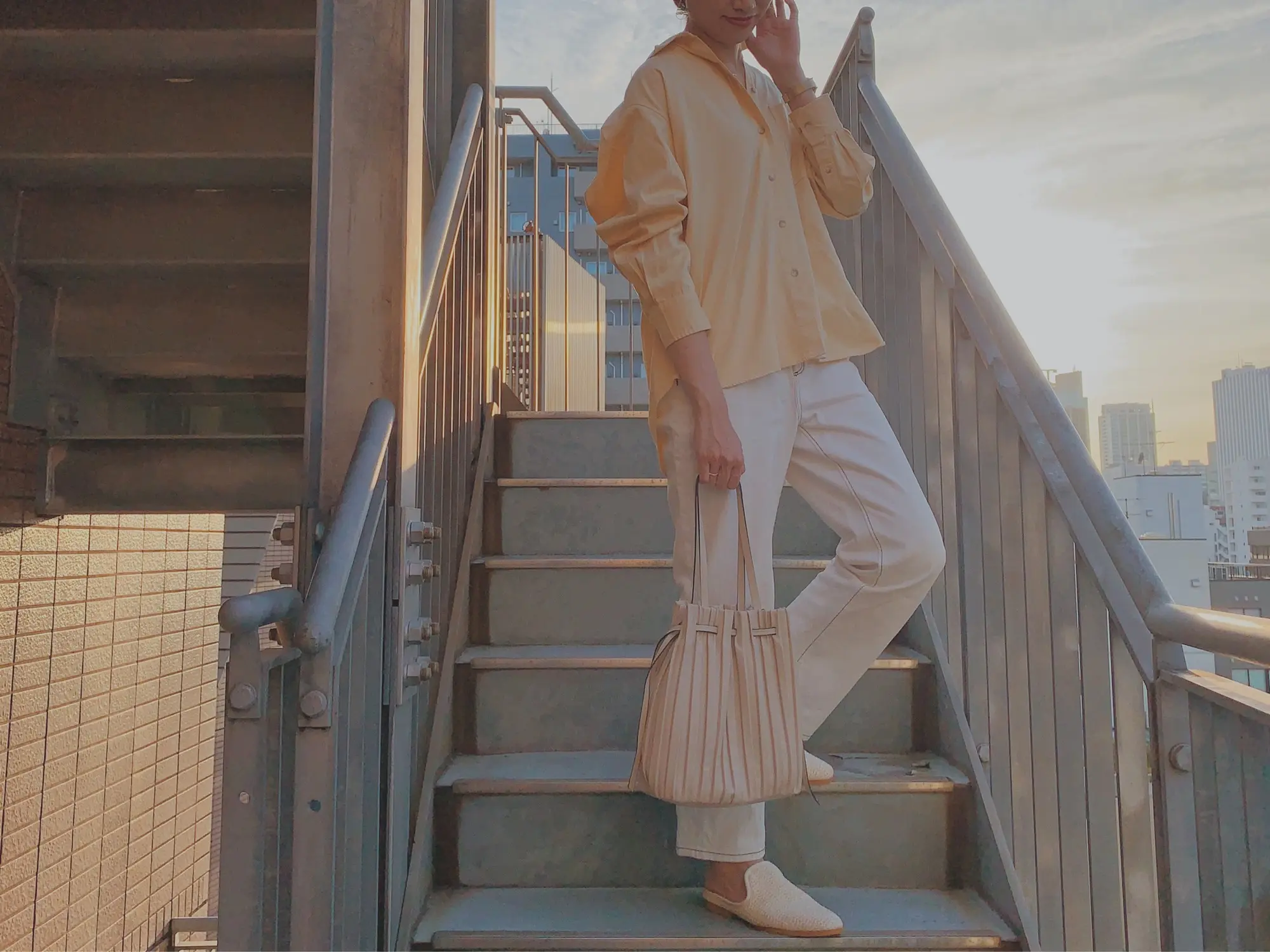 《トレンドのエクリュカラー❤️》【UNIQLOとGUだけ】の上下プチプラコーデ☻_4