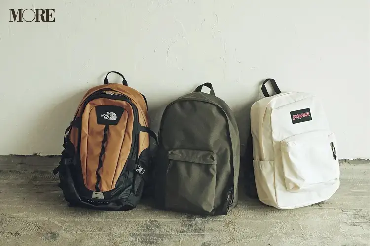 秋のリュック通勤におすすめのJANSPORT、デサント、ノースフェイスのTシャツ