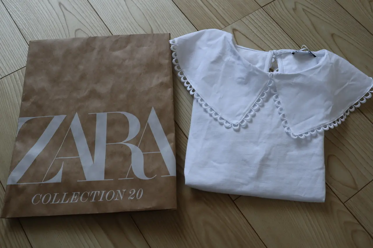 《オンラインストアでは即完売❤️》【ZARA】トレンドの襟付きトップスをgetしました☻_1