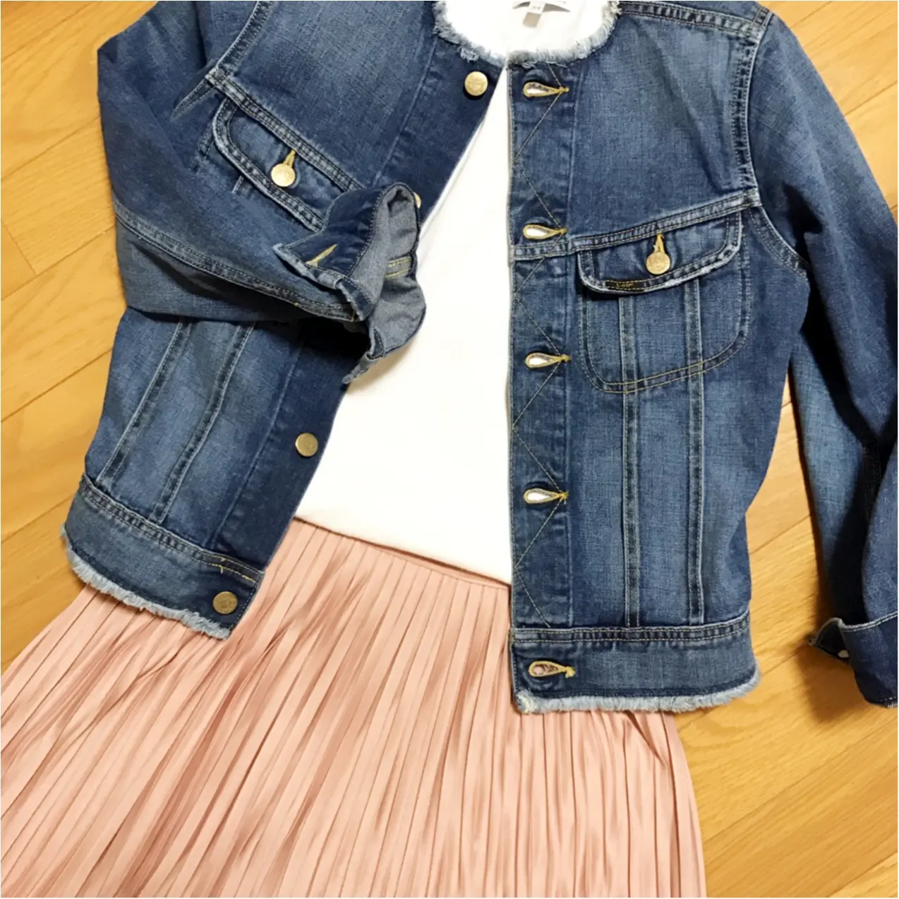春アウターの定番【デニムジャケット】❤︎ 私が選んだのは大人可愛く着られる○○タイプ!_3