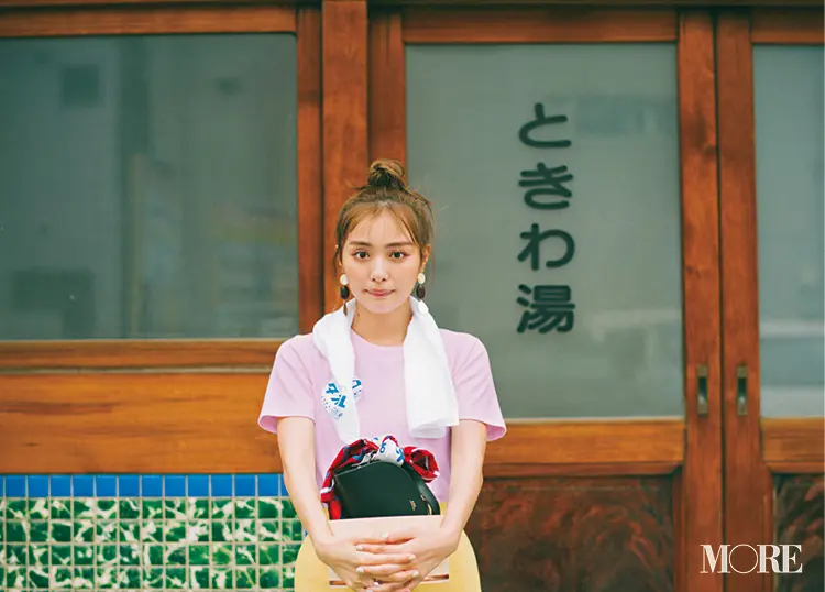 「夏休み女子旅スタート!温泉ざんまいだー♡」内田理央主演・毎日連載『ミスブラウンの愛され着回し』10日目_1