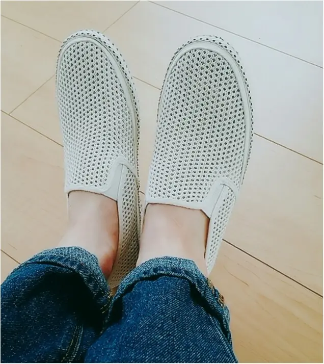 人に会うたび褒められる!【GU】のメッシュシューズ☆(443 まゆ_1