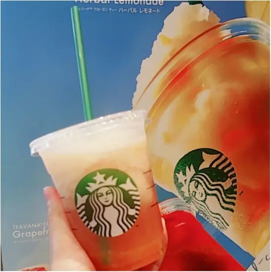【スタバ】ティバーナフローズンティーハーバルレモネード☆カスタマイズ3パターン☆_1