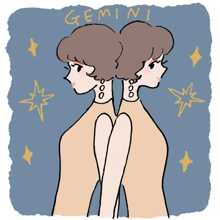 双子座のイラスト