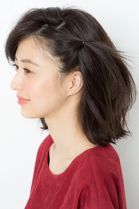 おしゃれ女子の新常識!結婚パーティー向け「ささっとひとつ結びアレンジ」【ボブ編】_4