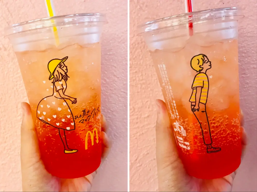 【ひと夏のマックフィズ】撮って楽しい特別カップが話題!カップを透かすと◯◯デザインに♡_2