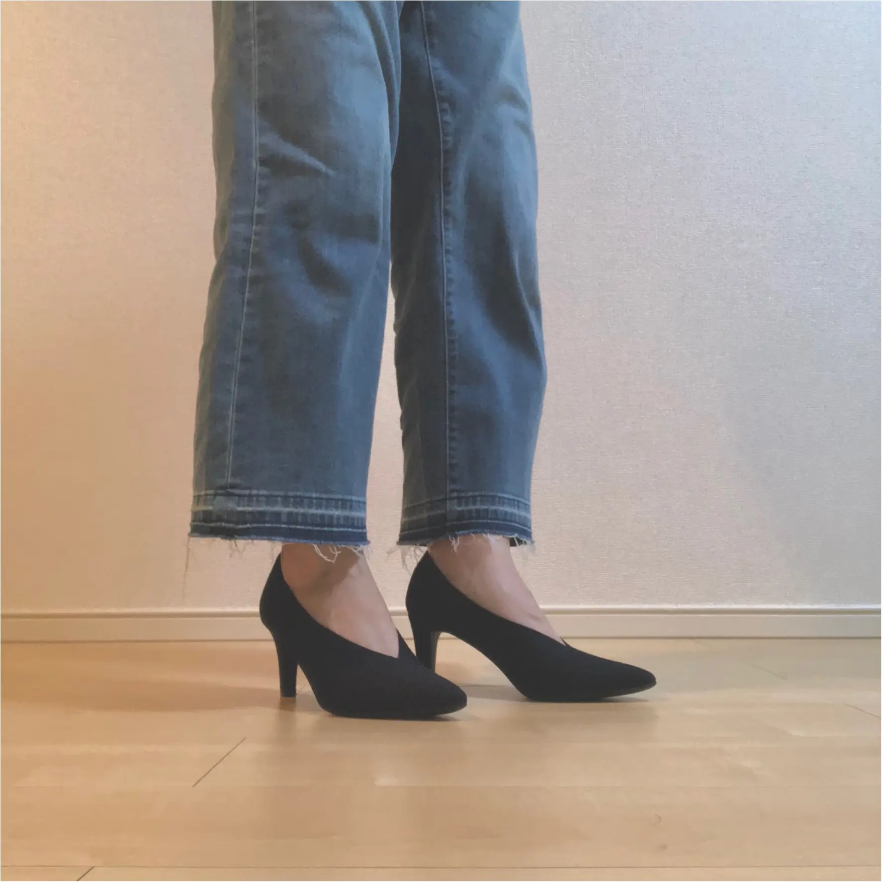 【GU】スタイルアップ◎なVカットパンプスが2490円!大人っぽく着こなしたい時に♡♡_2