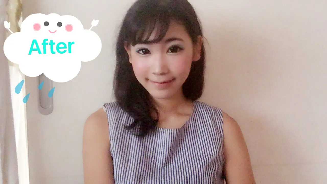 【涼しげメイク】雨の日も暑い日も、水色シャドーでスッキリ乗り切る!_7