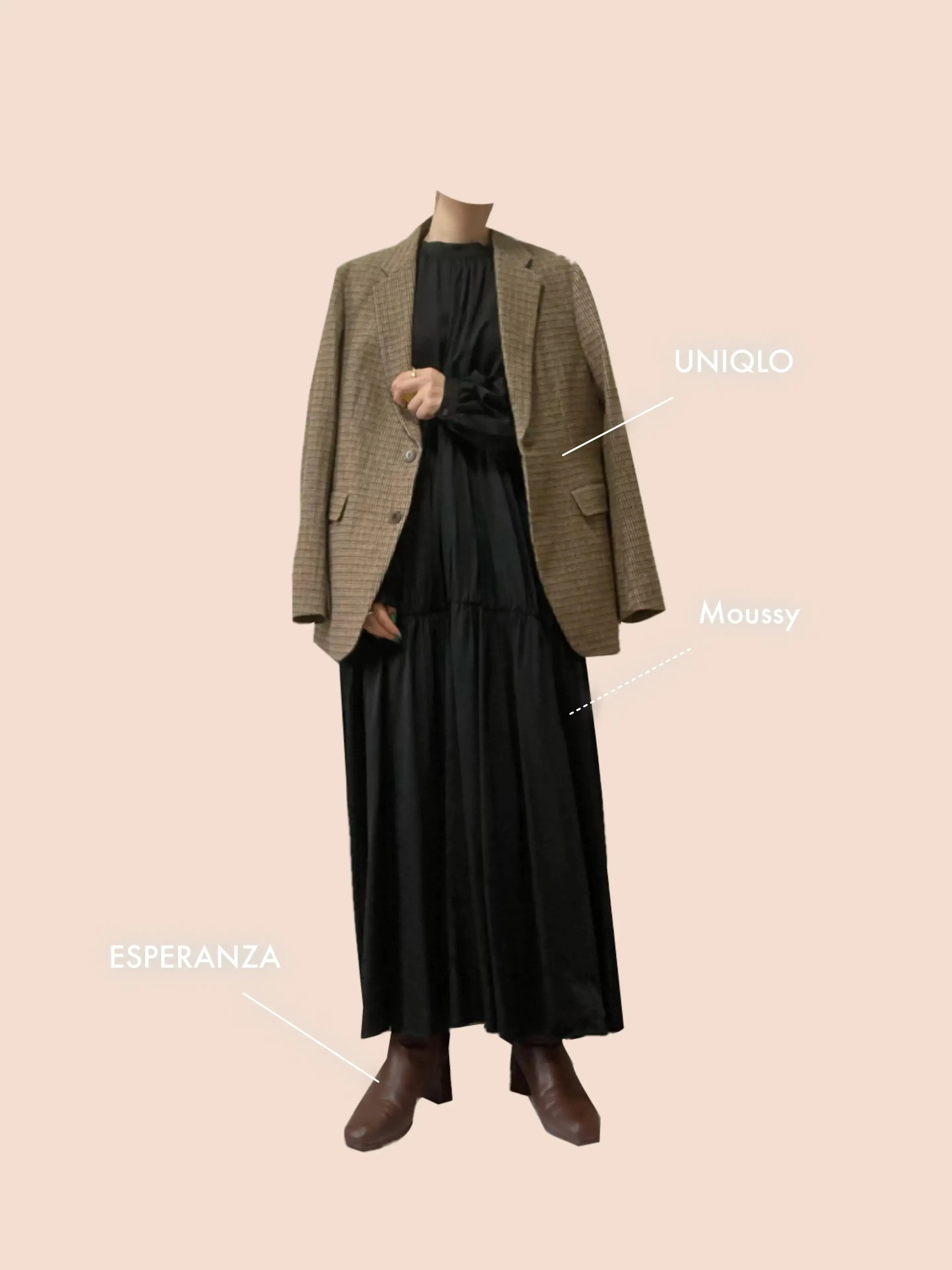 『ユニクロ』のジャケットコーデ