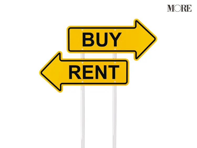 BUYとRENTとかかれた標識