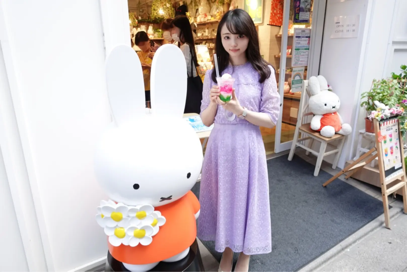 東京 浅草 ミッフィーのお花屋さん Flower Miffy に行ってきました ドリンクスタンドあり Moreインフルエンサーズブログ Daily More