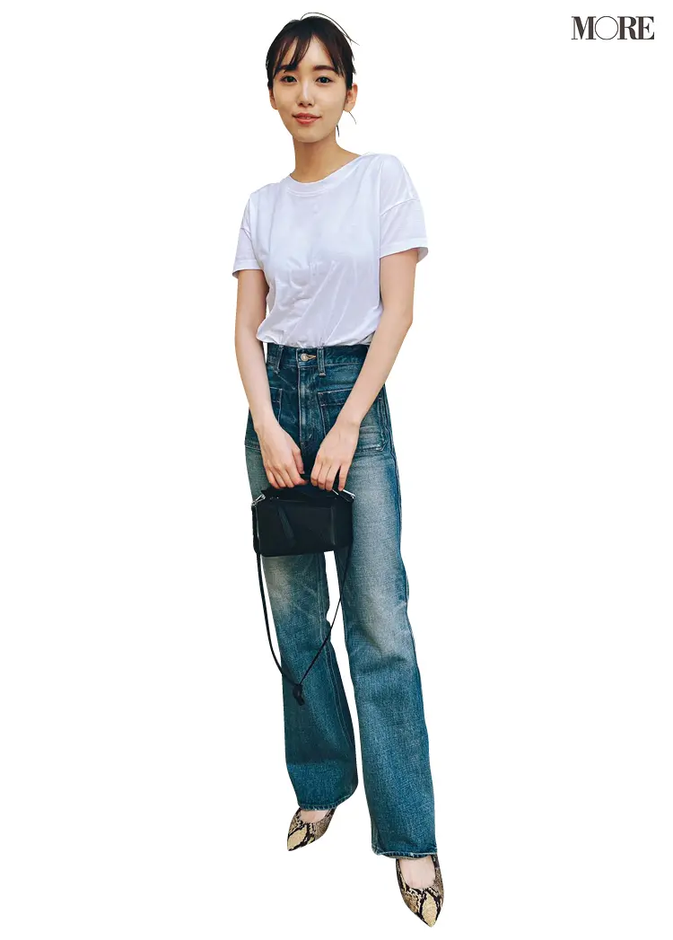 【井桁弘恵・松本愛・飯豊まりえ】モアモデルは普段何着てる? リアルお気に入りTシャツ&私服大公開!_6