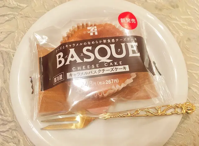 【セブンイレブン】キャラメルバスクチーズケーキを食べてみた_2