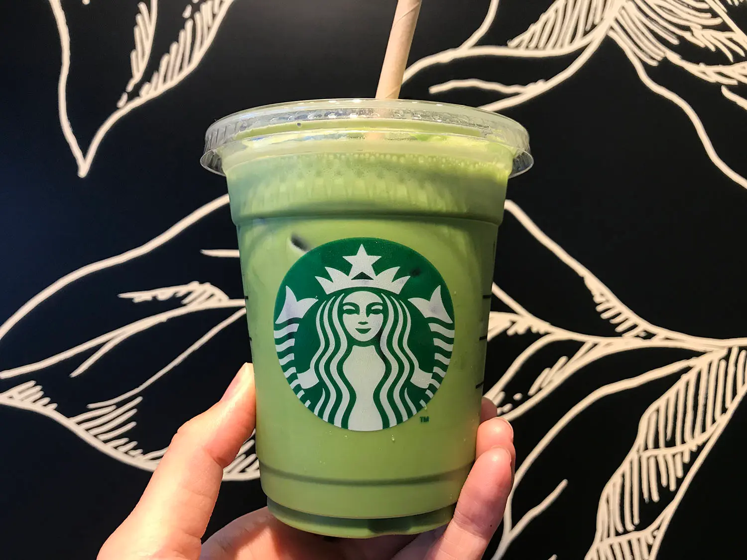 スタバのアイス抹茶ティーラテ