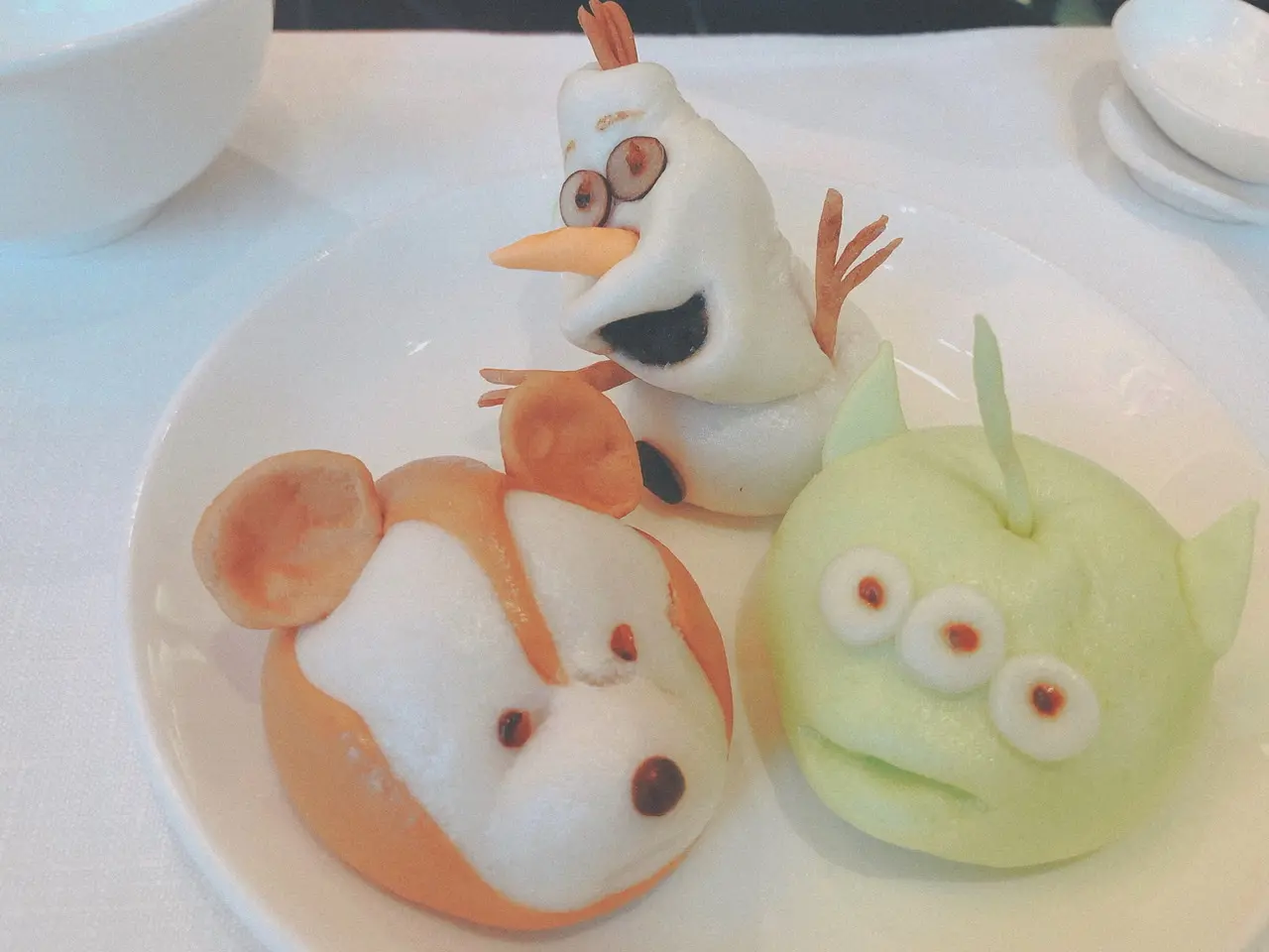 ディズニーのキャラクターの小籠包