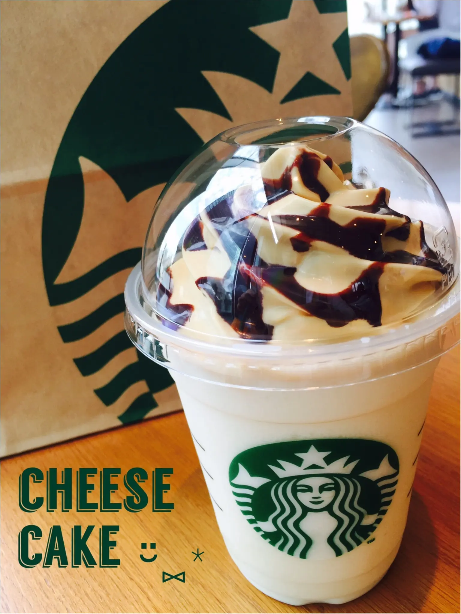 【新作♡】スタバのチーズケーキフラペチーノいただきました¨̮⑅*_2