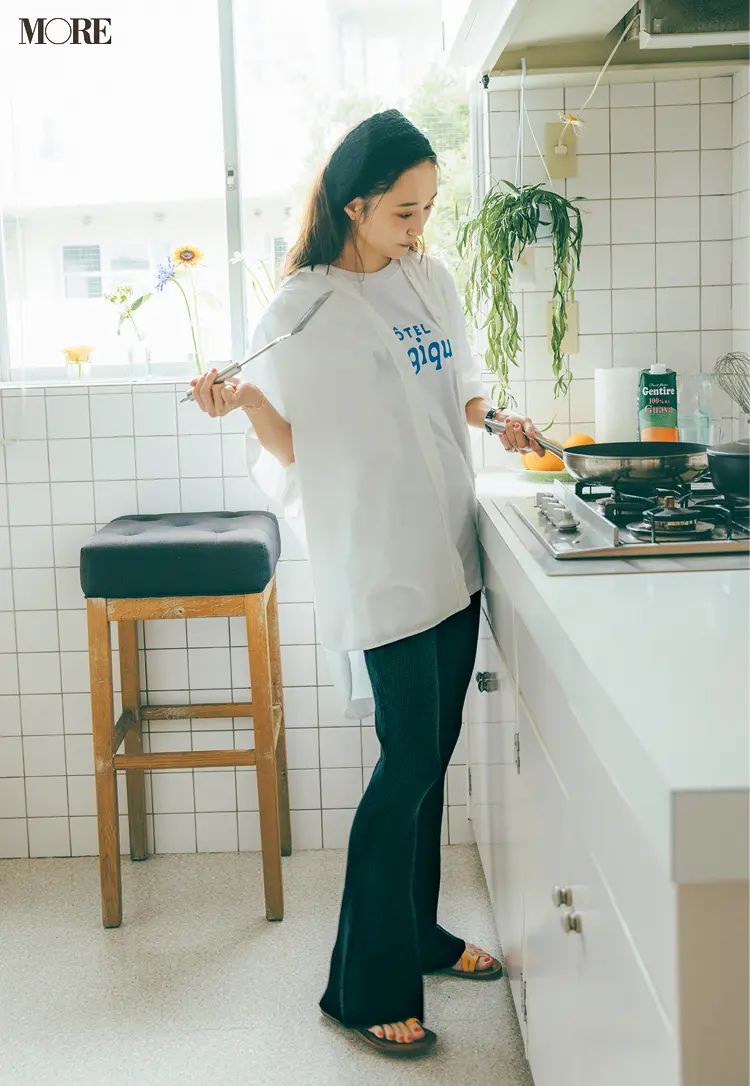 リブパンツを可愛くはくには? ◯◯を合わせるだけでこんなに素敵♡_2