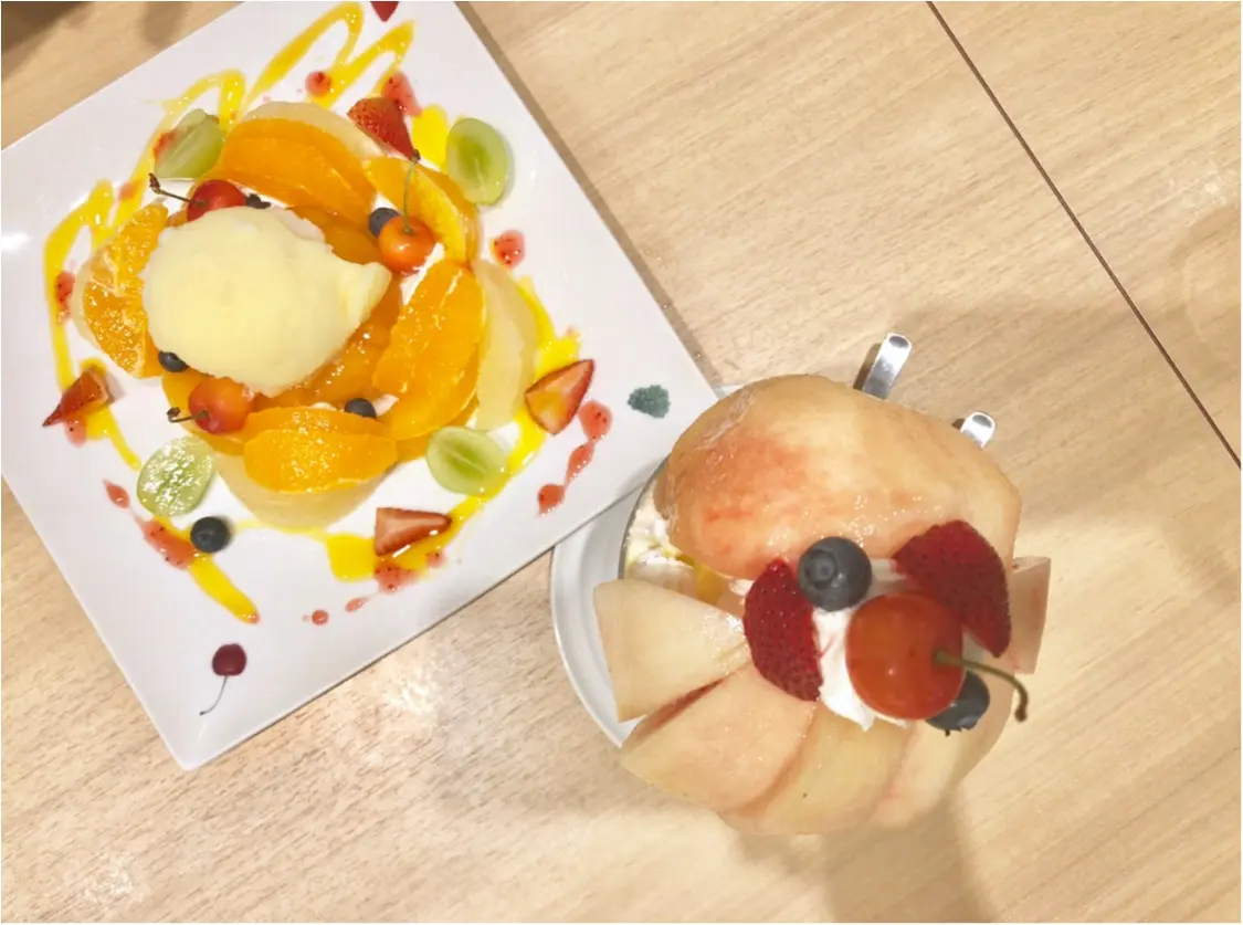桃丸ごと2個分の幸せ❤️【果実園リーベル】今しか食べられない至福のパフェ!_4