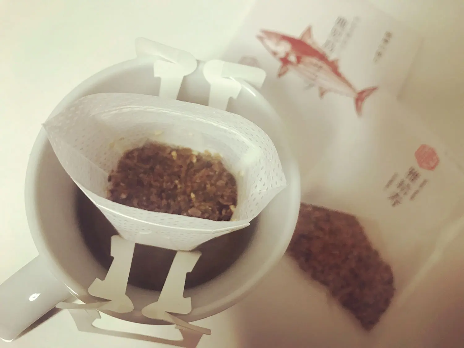 雅結寿の「飲む天然おだし」を淹れたカップ