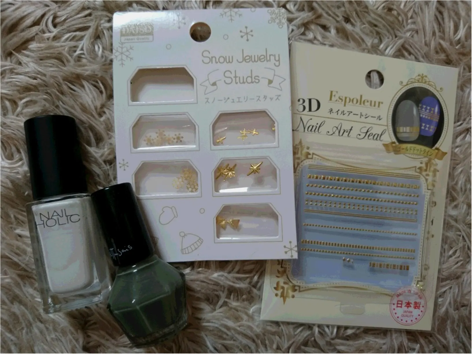 プチプラネイルとDAISO (ダイソー)のネイルパーツで ~休日ネイル~♡_2
