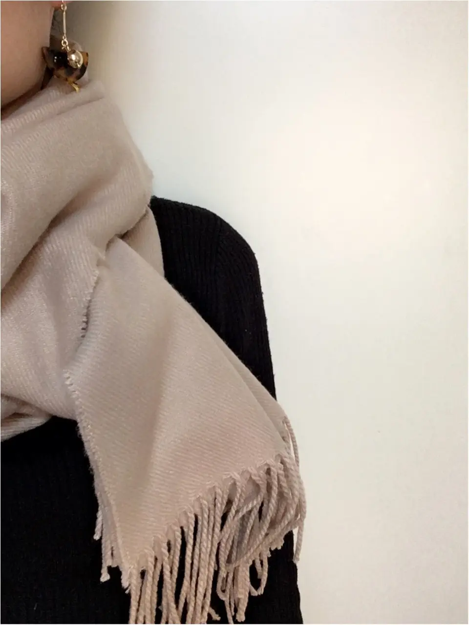 冬の定番カラー♡シンプル合わせやすい【キャメル】のマフラー_2