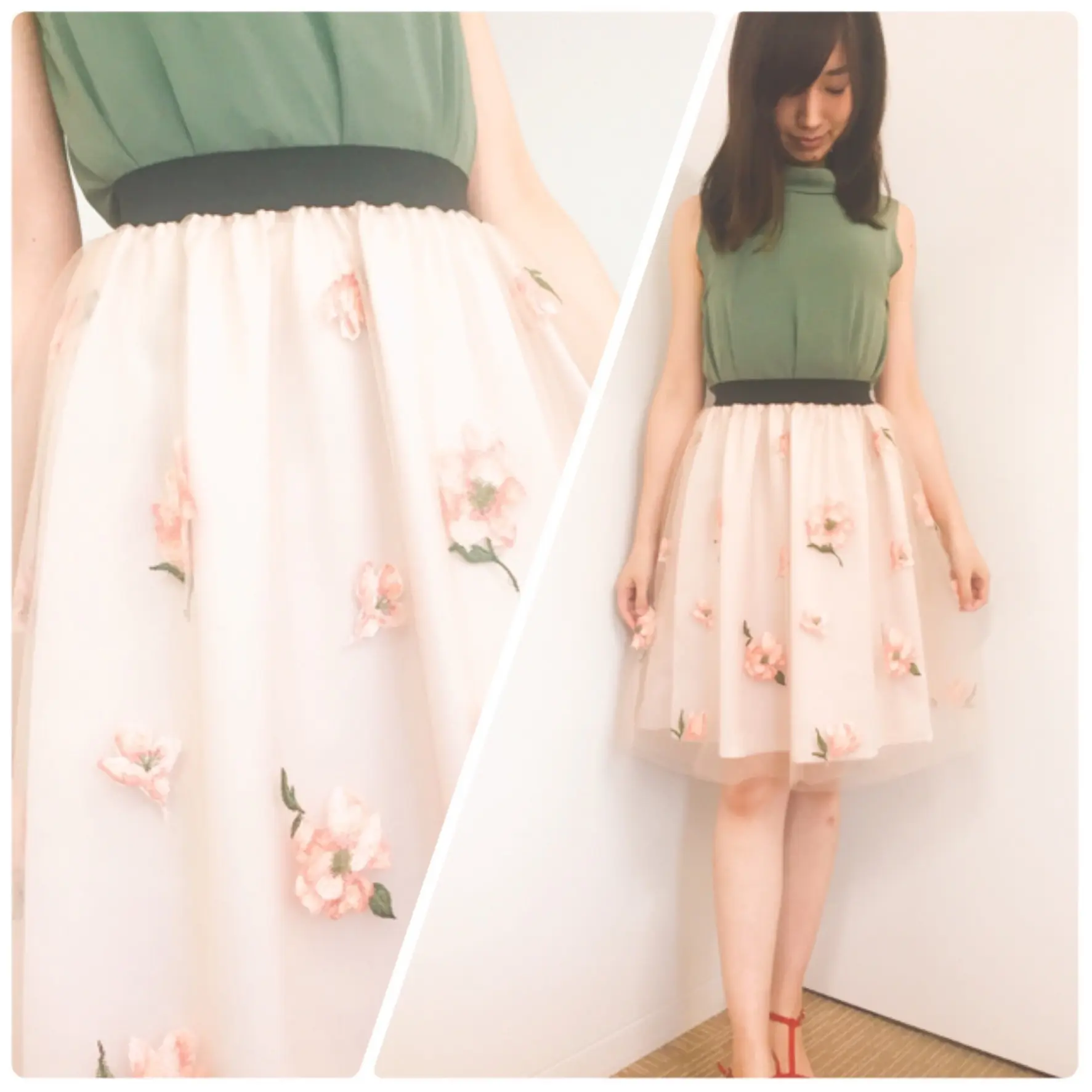 【31 Sons de mode/セール】たまにはフェミニンに♡刺繍入りチュールスカートが『70%』で驚きのプチプライスでした!_2