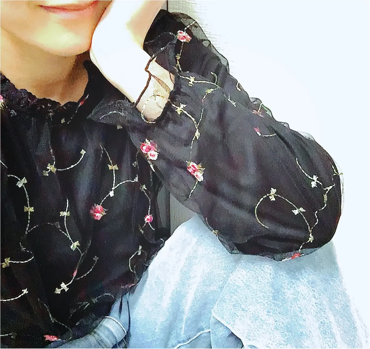 2017年初の【しまむら】アイテムをゲット★高見えなのにプチプラ!な《一目惚れ刺繍ブラウス》❤️_5