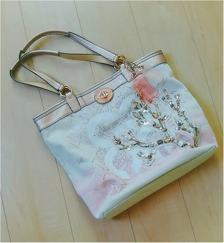 シェルで型どられたサンゴ柄が素敵!!【COACH】の溺愛夏トート*(443 まゆ_1