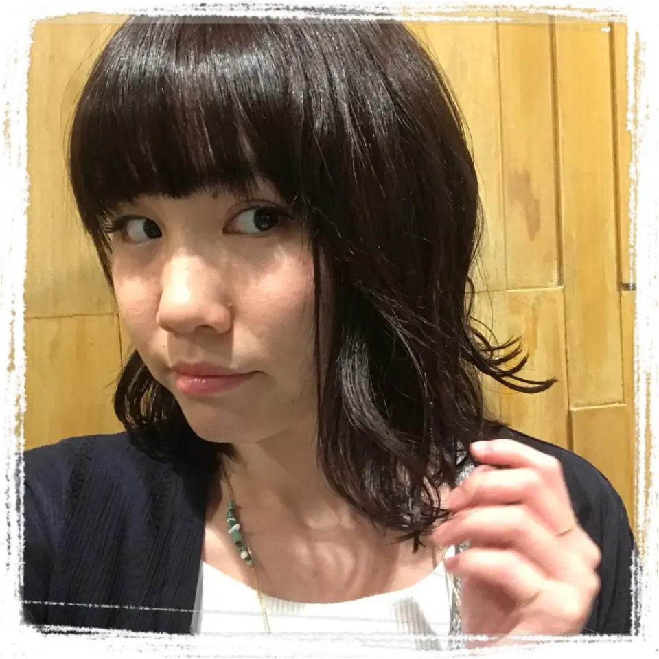 …ஐ 【hair】かなな、黒髪にしました‧⁺ ஐ¨_3