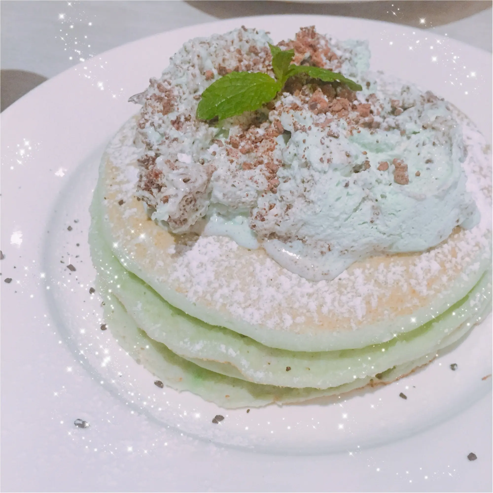 集まれチョコミン党!シナモンズのチョコミントパンケーキを食べに行きました!_1