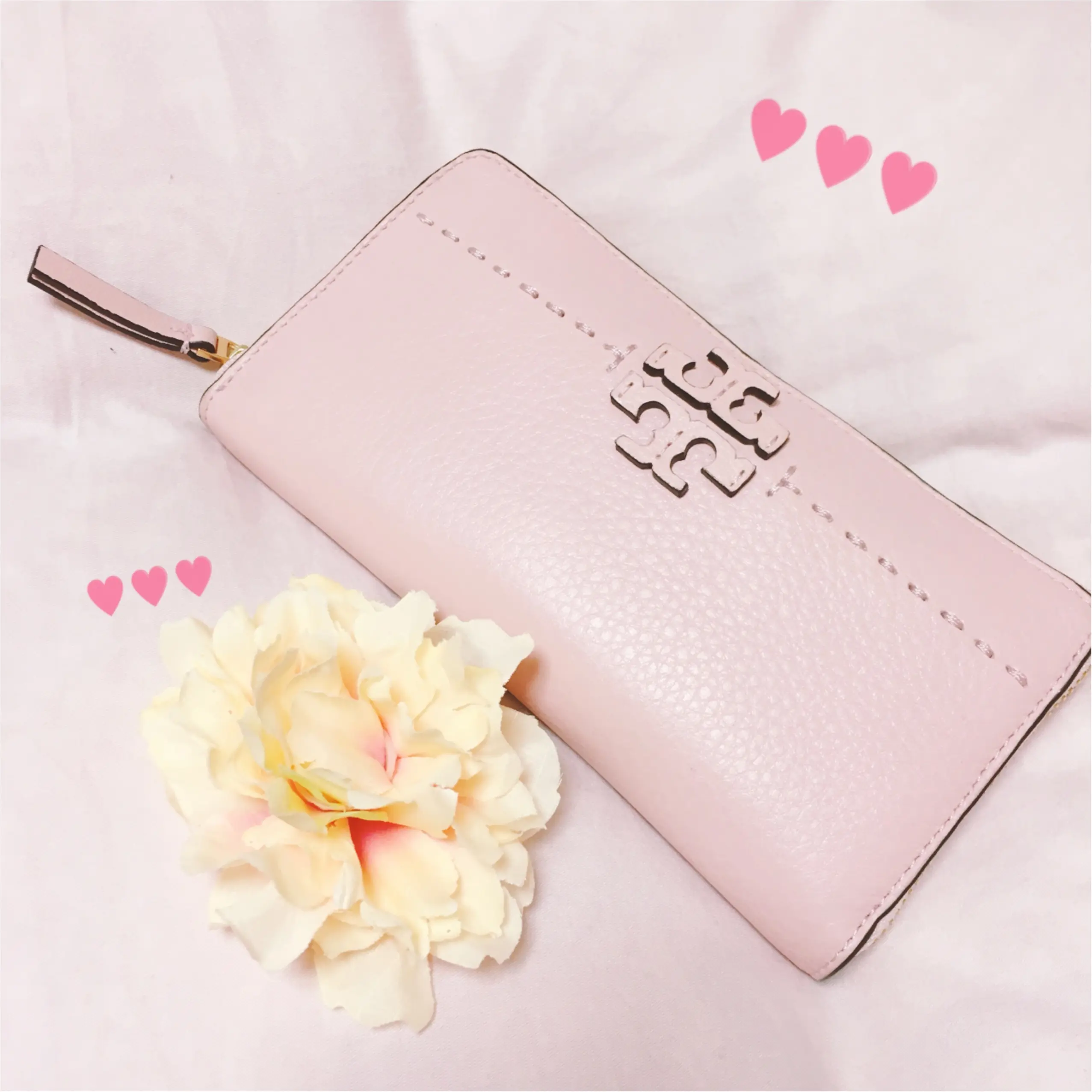 《恋愛運UPに効く最強カラー★》【TORY BURCH】でピンクの財布を新調しました❤️_1